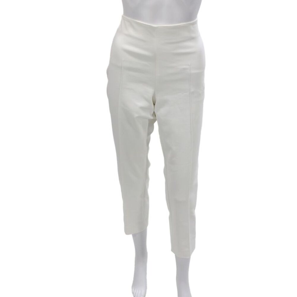 Akris Women White Cropped Dress Pants Size 12